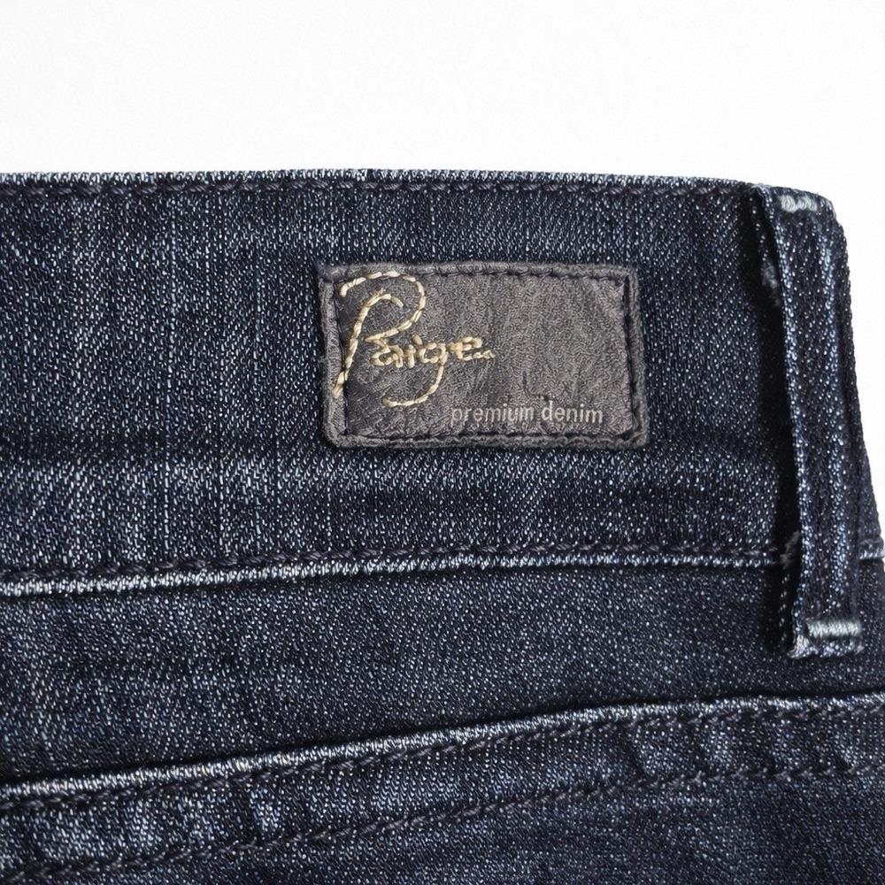 Paige Hidden Hills Ankle Y2K Jeans Low Rise Dark Wash Womens‎ 23 Inseam Petite - Picture 4 of 8